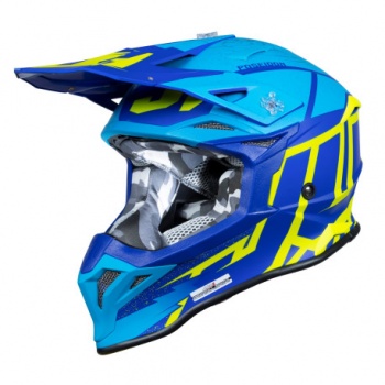 CASCO JUST1 J-39 POSEIDON AZUL / AMARILLO FLUOR